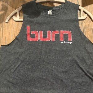 Burn Boot Camp Women's Gray Tank Top